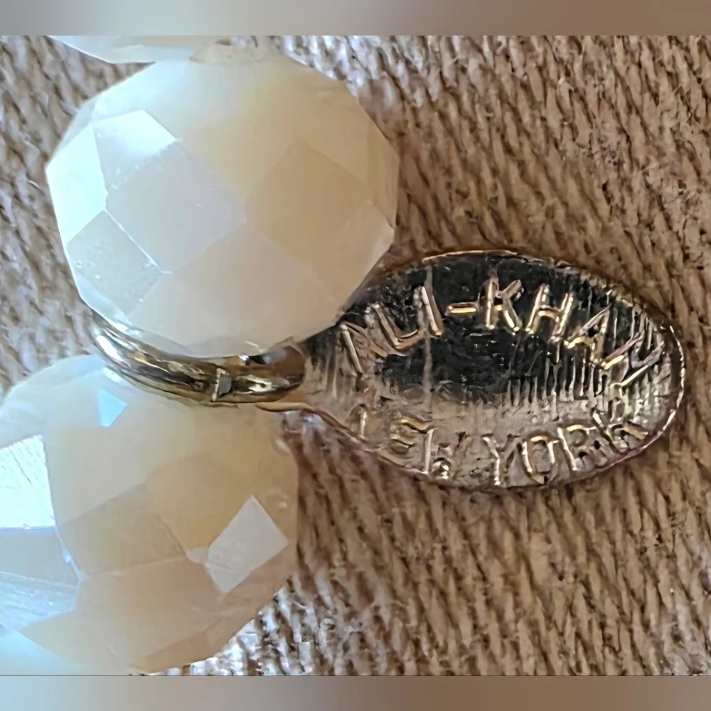 Signed Ali Khan New York Bracelet Agate & Stunning Assorted Glass Beads